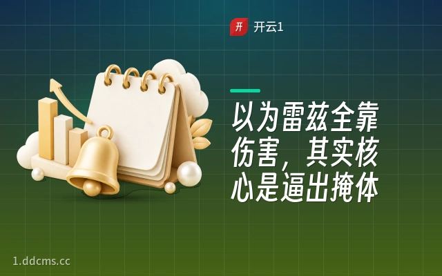 以为雷兹全靠伤害，其实核心是逼出掩体