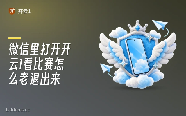 微信里打开开云1看比赛怎么老退出来